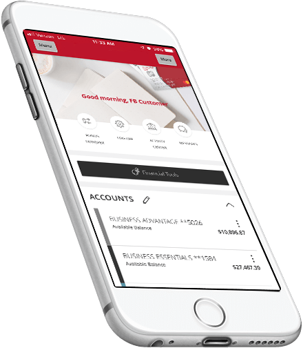 iPhone with Sun Central Credit Union bill pay on the screen